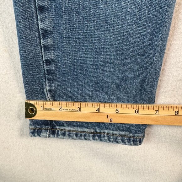 Levis Jeans Mens 34 Blue 511 Slim Straight Mid Rise Medium Wash Stretch - Picture 8 of 11